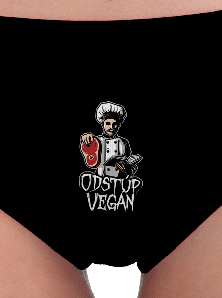 Odstup vegane dámske nohavičky Black