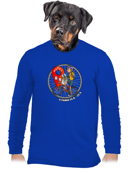 Cyklistický horoskop: Panna pánske dlhý rukáv Royal Blue