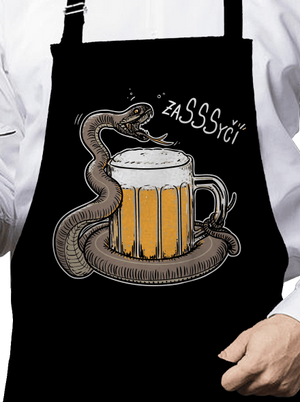 Zasyčí zástera Black