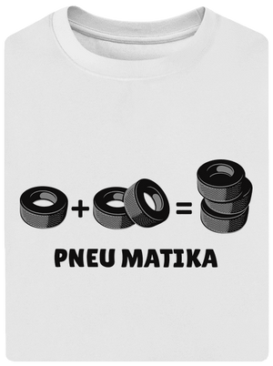 Pneu Matika unisex tričko oversized White