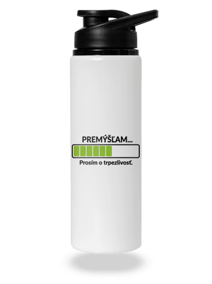 Premýšľam flaša na vodu White