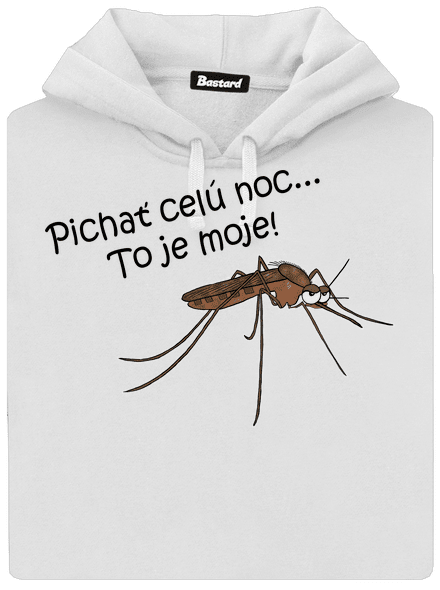 Komár s výdržou dámska mikina klokanka White