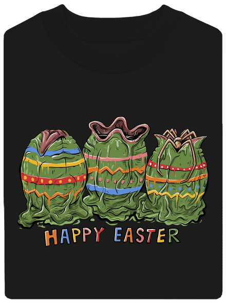 Happy Easter unisex mikina bez kapucne Black