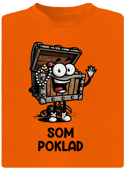 Som poklad detské športové tričko Neon Orange