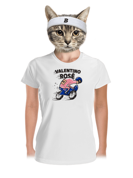 Valentino Rosé dámske športové tričko White