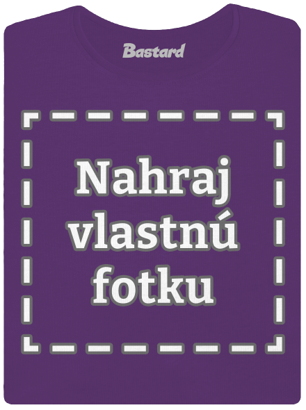 Vlastná potlač dámske tričko prémium Purple