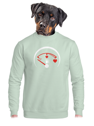 Plnú prosím unisex mikina bez kapucne Blush Mint