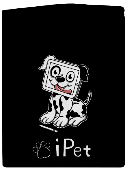 iPet pánska mikina na zips Black