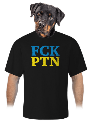 FCK PTN unisex tričko oversized Black