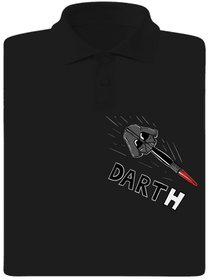 Dart(h) pánska polokošeľa Black