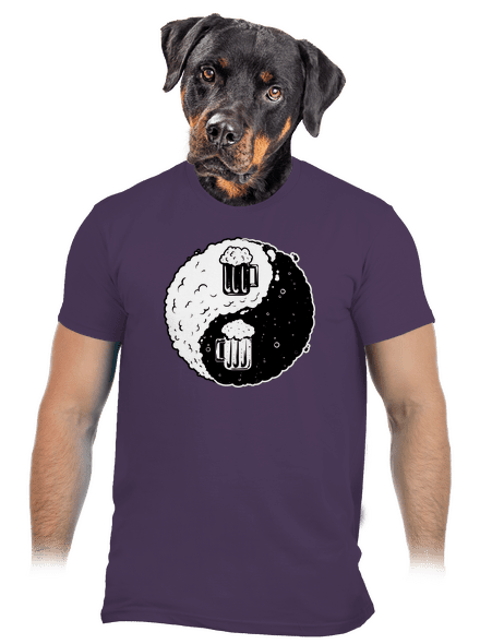 Jin Jang pivo pánske tričko Urban Purple