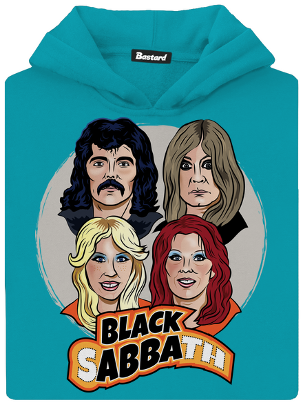 Black Abba detská mikina klokanka Hawaiian Blue