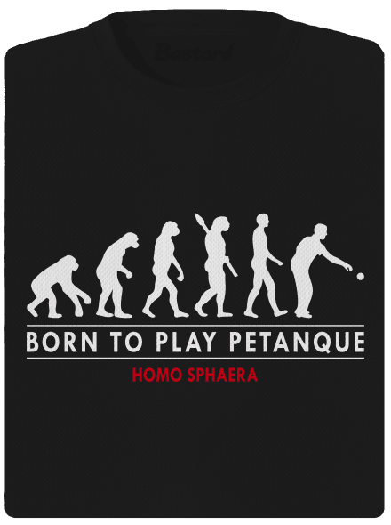 Born to play petanque dámske športové tričko Black