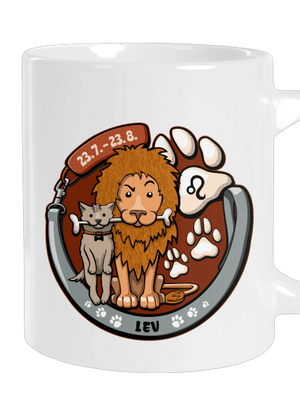Psí horoskop: Lev veľký hrnček White
