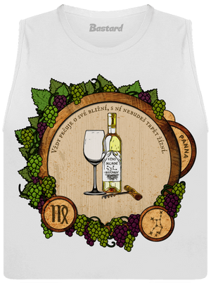 Vínny horoskop: Panna dámske tielko voľné White