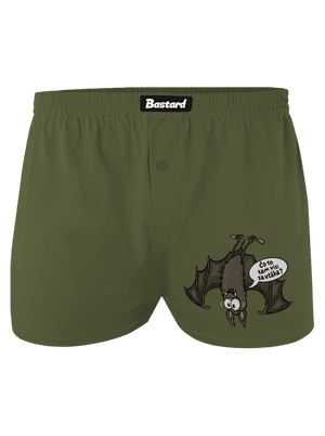 Visiaci netopier pánske trenky Khaki