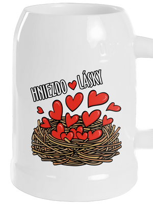 Hniezdo lásky polliter White