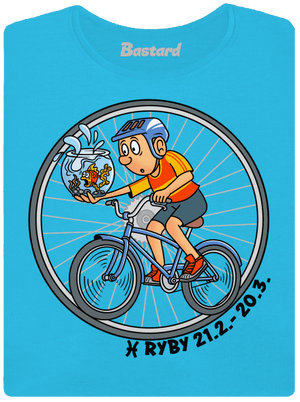 Cyklistický horoskop: Ryby dámske tričko Blue Atol