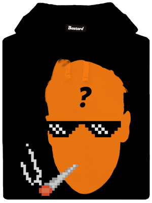 Thug life pánska mikina klokanka Black