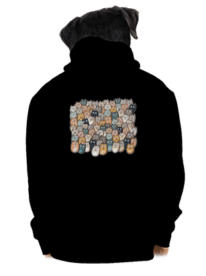 Nájdi čerta pánska mikina na zips Black