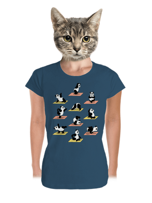 Pandia jóga dámske tričko prémium Petrol Blue