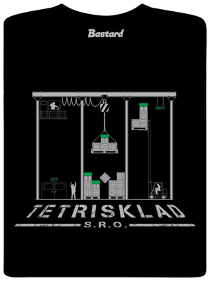 Tetrisklad pánske dlhý rukáv Black