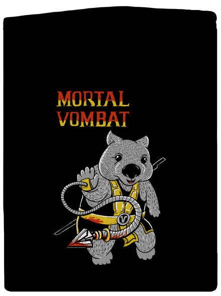 Mortal Vombat dámska mikina na zips Black