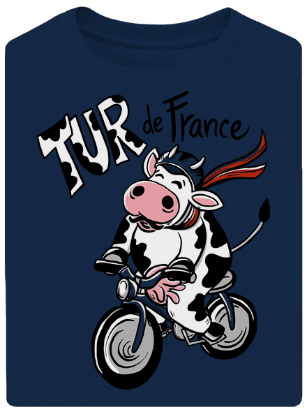 Tur de France unisex tričko oversized Midnight Blue