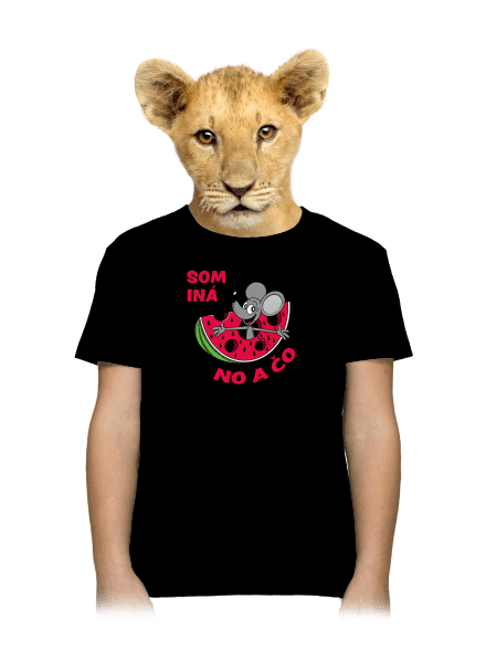 Som iná detské tričko Black