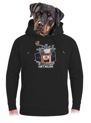 Mlynček unisex mikina premium Dark Black