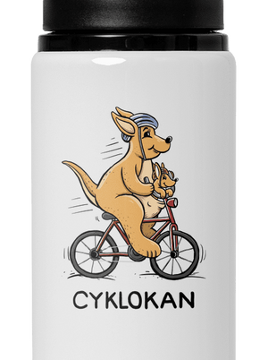 Cyklokan flaša na vodu White
