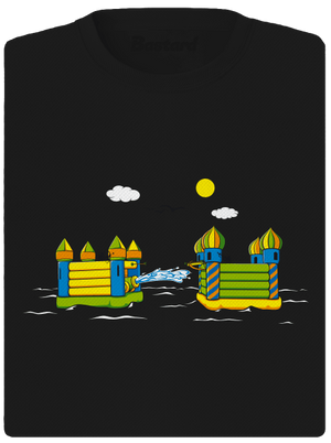 Dobytie hradu dámske športové tričko Black