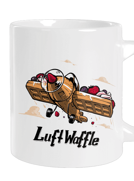 Luftwaffle veľký hrnček White