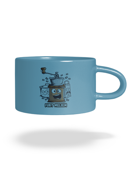 Mlynček hrnček makronka Blue Macaron