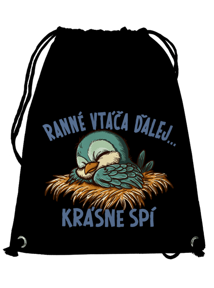 Ranné vtáča spí vak Black