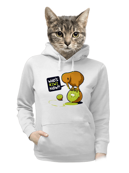 Kiwi dámska mikina klokanka White