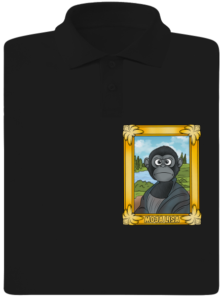 Moja Lisa pánska polokošeľa Black