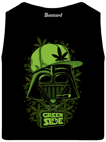 Green Side pánske tielko Black