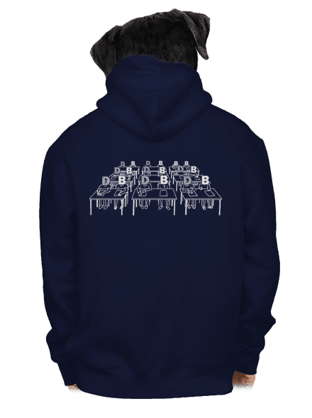 Cimrman: Debil, blbeček pánska mikina na zips Navy