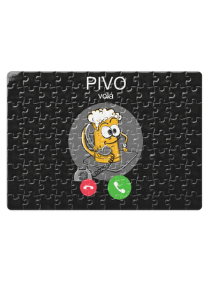 Pívo volá puzzle White