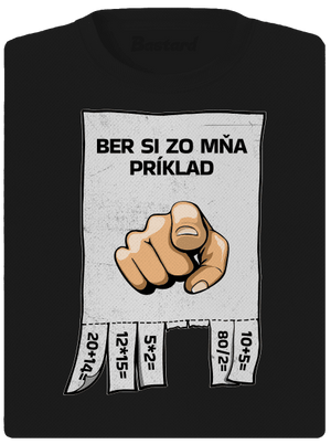 Ber si zo mňa príklad dámske športové tričko Black