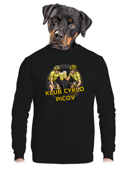 Klub cyklo pičov unisex mikina bez kapucne Black