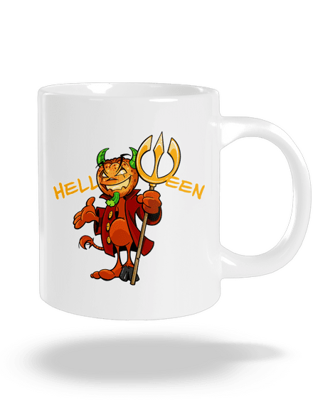 Helloween veľký hrnček White