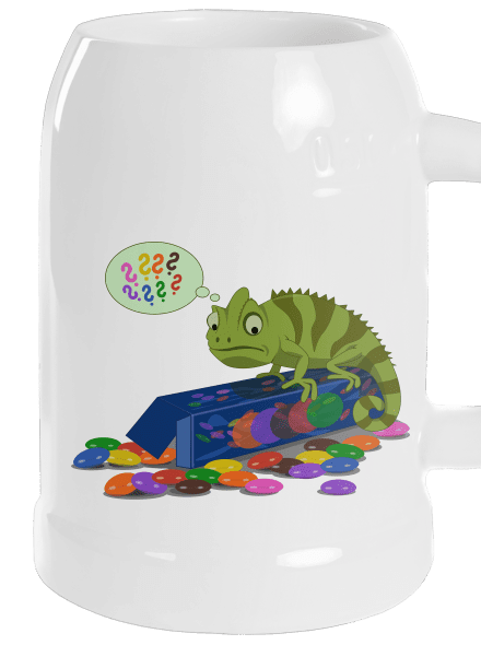 Zmätený chameleón polliter White