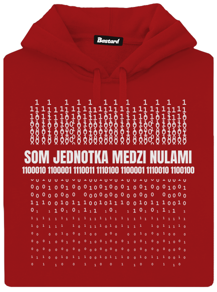 Jednotka medzi nulami dámska mikina klokanka Red Mal