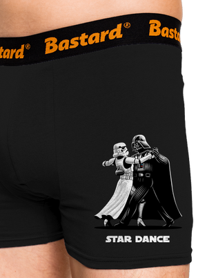 Star dance boxerky Black