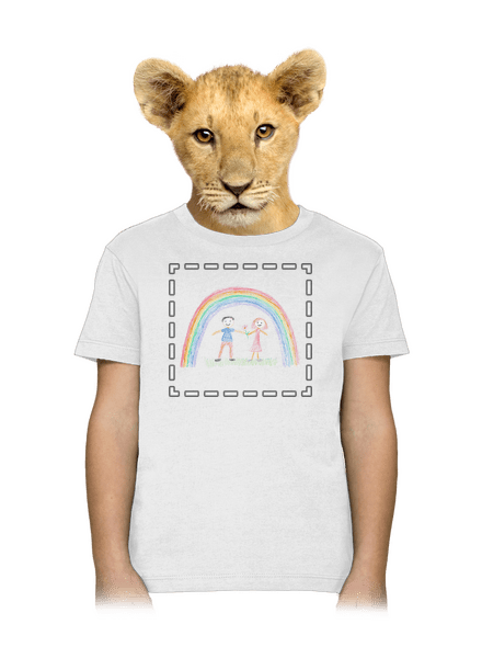 Detské kresby - Nahraj vlastnú detské tričko White