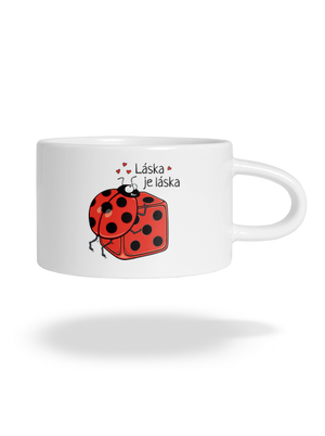 Láska je láska hrnček makronka White