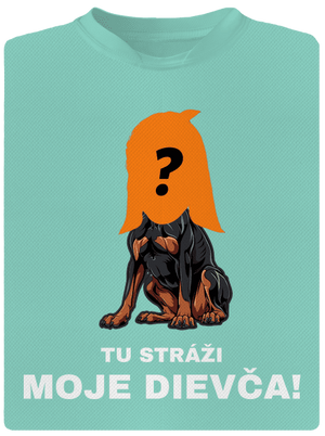 Tu strážim ja pánske športové tričko Mint Mal