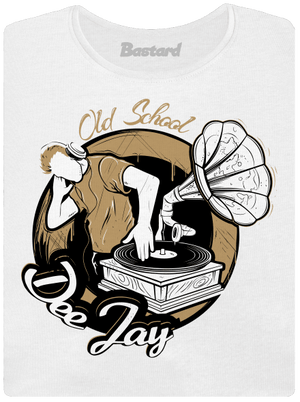 Old school DJ dámske tričko prémium White